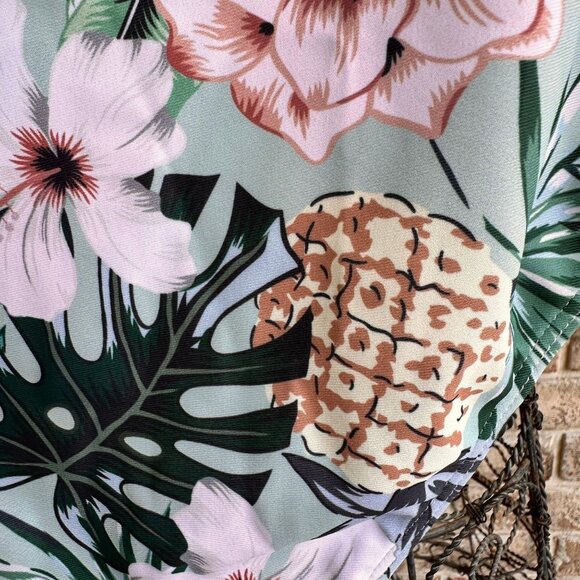 Bikini Bottoms 3XL New Full Coverage Wide High Leg Stretch Waist Floral … - Picture 7 of 14